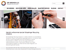 Tablet Screenshot of gri-bremen.de